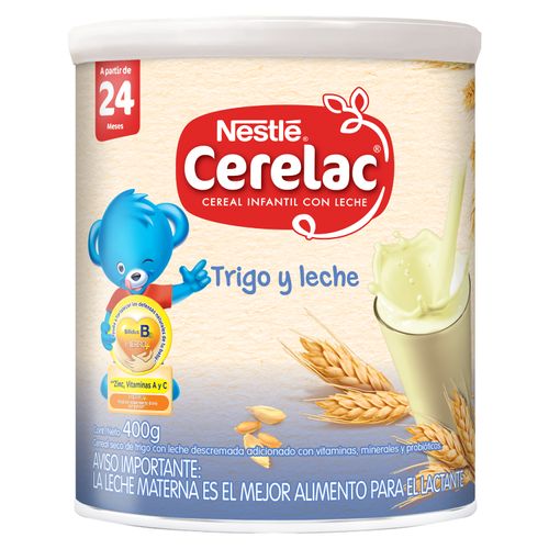 Nestlé® CERELAC® Trigo con Leche Cereal Infantil Lata 400g