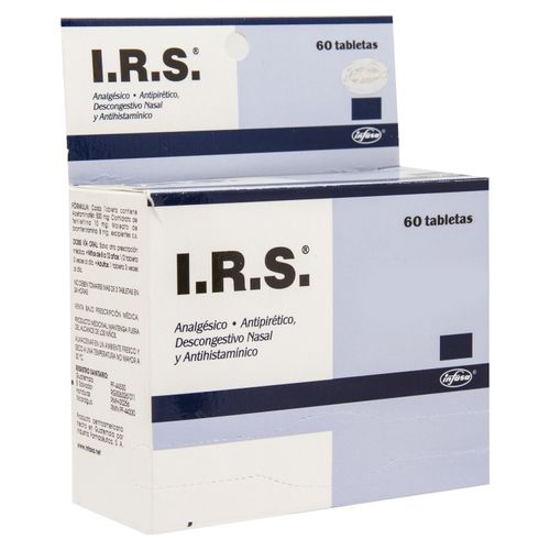 I.R.S Tabletas Por Unidad