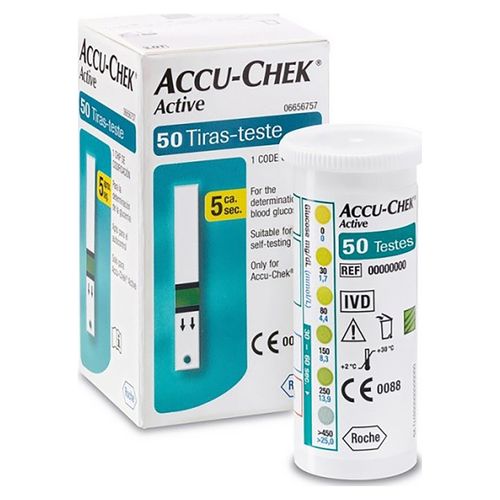 Tiras Accu-Check Active 50 Unds Una Caja