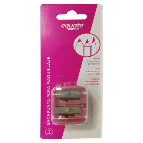 Sacapuntas Para Delineador Marca Equate 2 Agujeros - 1 Unidad