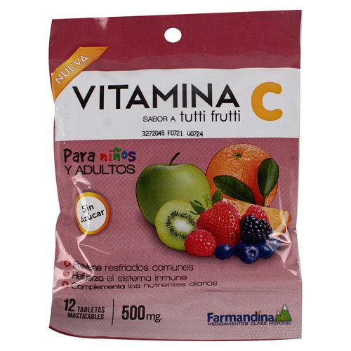 Vitamina C Farmandina Sabor A Tutti Frutti 1 Sobre