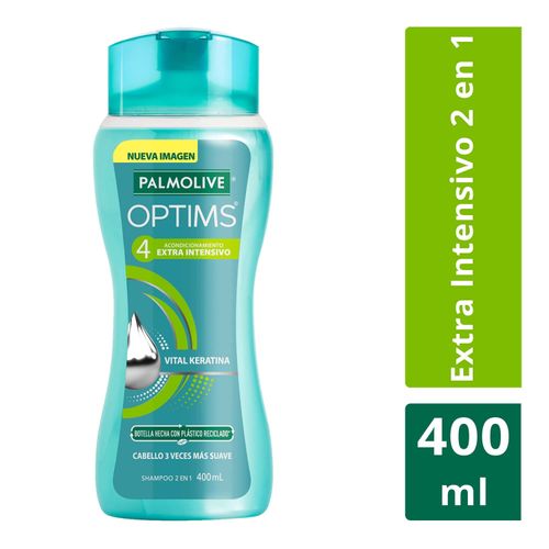 Shampoo Palmolive Optims Nivel 4 Acondicionamiento Extra Intensivo 400 ml