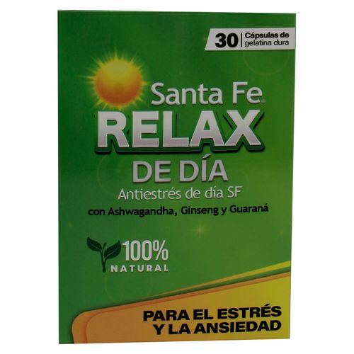 Relax Dia Santa Fe Natura Antiestress 30 Cápsulas