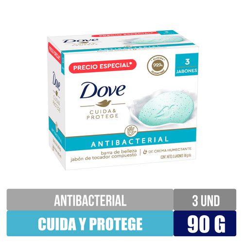 Jabón Dove En Barra Antibacterial 3 Pack  - 270 g