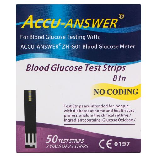 Accu Answer Tiras Reactivas - 50 Unidades
