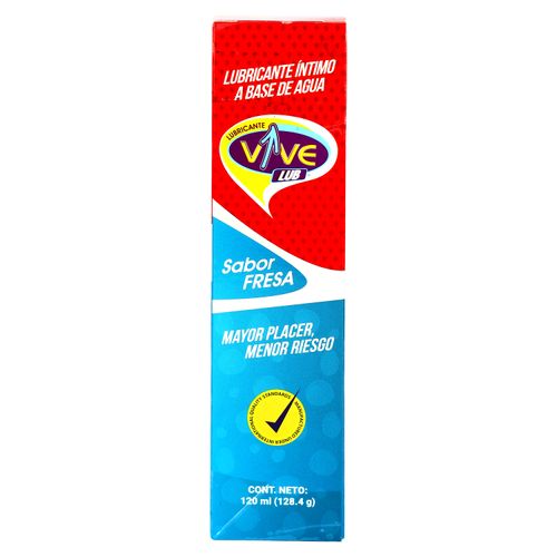 Lubricante Vive sabor Fresa - 120 ml