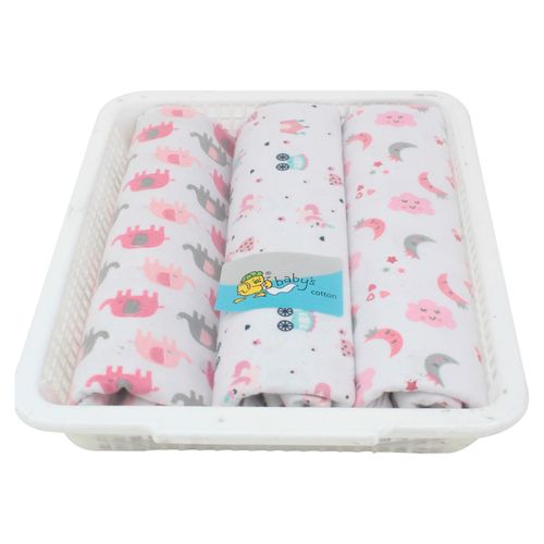 3 Pack Mantillas Para Bebes