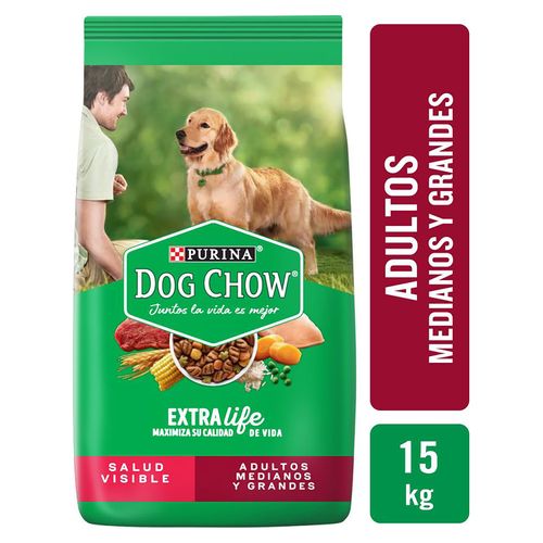Alimento Perro Adulto Purina Dog Chow Medianos y Grandes -15kg