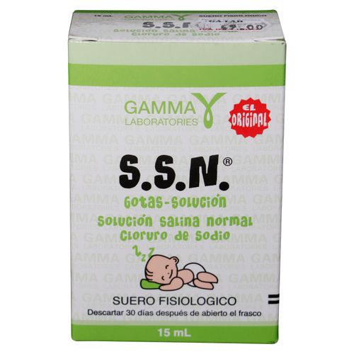 Ssn Solucion Salina Gamma 15 Ml Una Caja