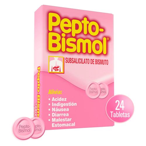 Tabletas Peptobismol Caja - 25 uds