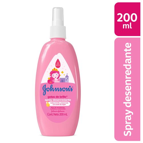 Spray Desenredante Infantil Johnson's Gotas de Brillo -200 ml