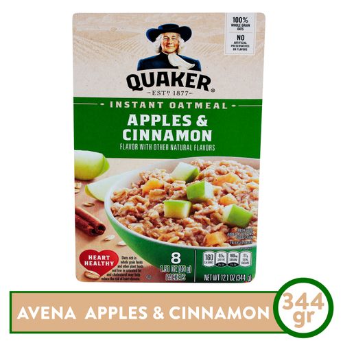 Avena Instantánea Quaker Apple Cinnamon 430gr