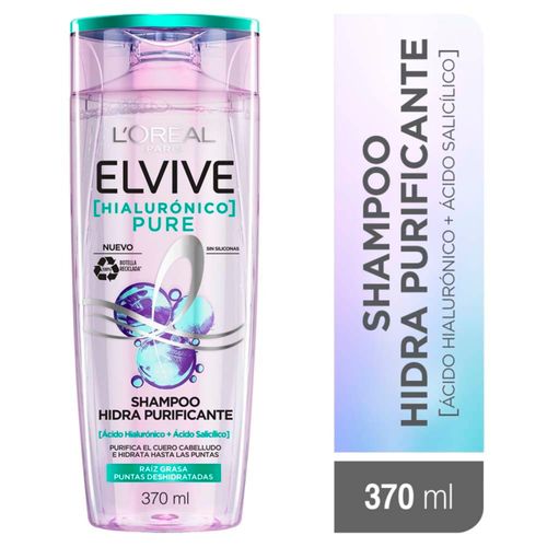 Shampoo L'Oréal Paris Elvive Hialurónico Pure - 370ml