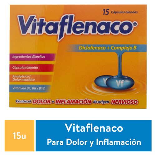 Vitaflenaco caja 15 cápsulas - Precio indicado por caja