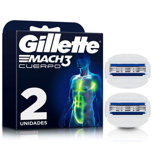 Repuesto para  Rasuradora Gillette Mach3 Cuerpo, rasurado Corporal, 2 Uds