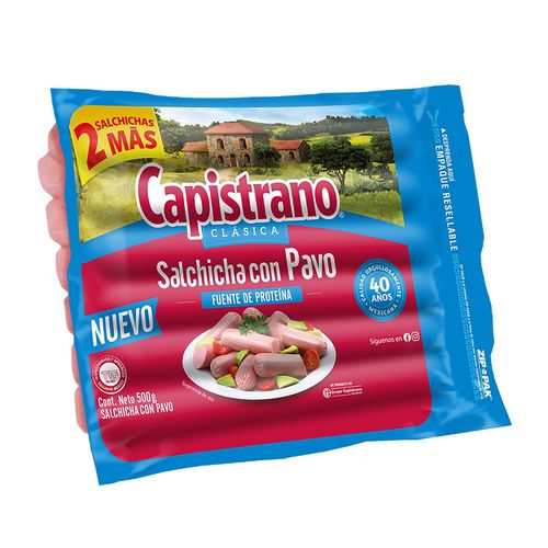 Salchicha de pavo Capistrano - 500 g