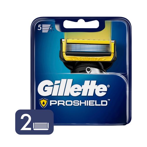 Repuesto para rasuradora Gillette Proshield con 5 Cuchillas 2 Uds