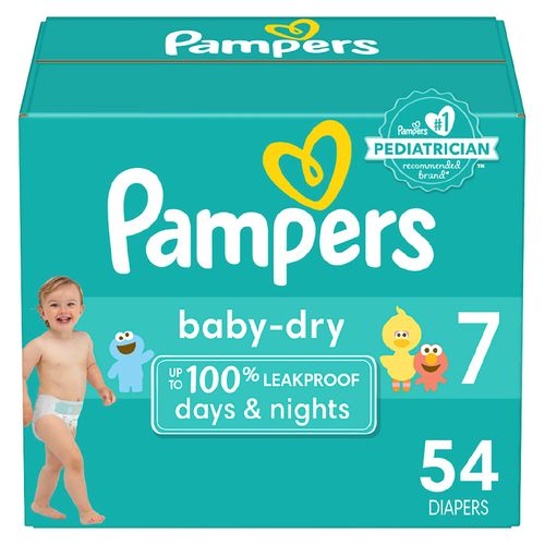 Pañales Marca Pampers Baby Dry s7 - 54Uds