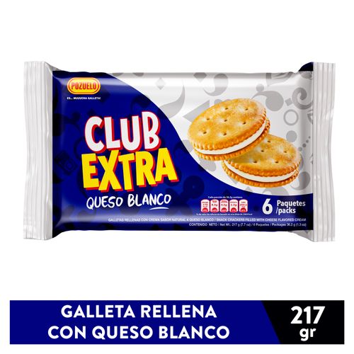 Galleta Pozuelo Club Queso Blanco - 217 g