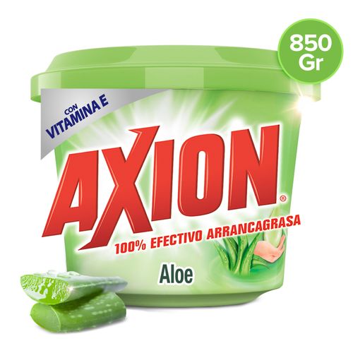 Lavaplatos Axion En Pasta  Aloe Y Con Vitamina E, Arrancagrasa - 850g