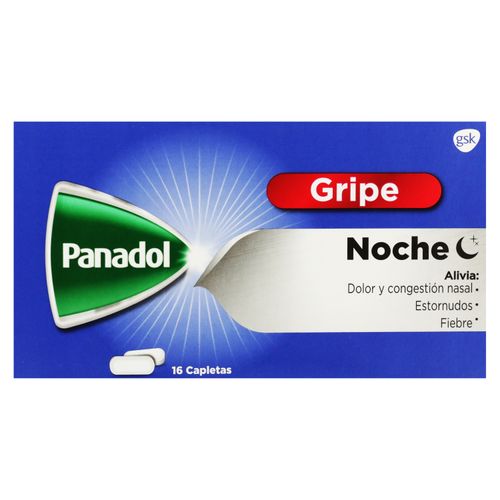 Panadol gripe noche caja 16 tabletas - Precio indicado por caja