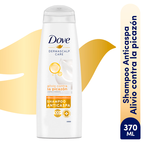 Shampoo Dove Anticaspa Alivio Contra La Picazón en Líquido - 370 ml