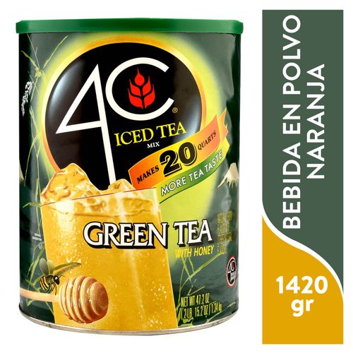 Bebida 4C en polvo iced mix green lata - 1.34 kg