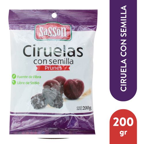 Bolsa de Ciruela Con Semilla Sasson - 200 g