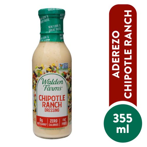 Aderezo Walden Farms Chiptle Ranch 355Ml