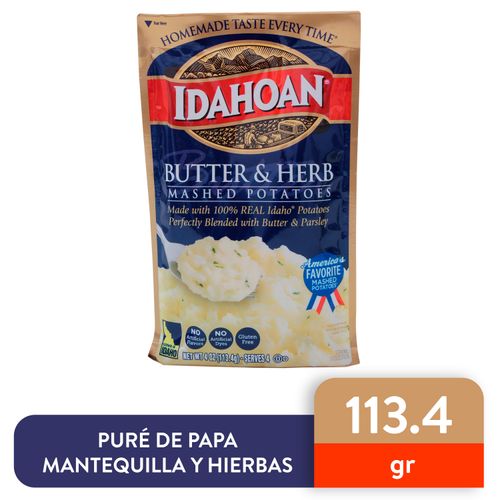 Puré De Papa Idahoan Manteq Hierb - 113.4 g