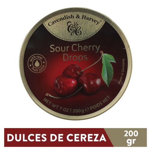 Dulces Cavendish Cereza Lata - 200 g