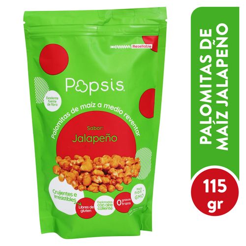 Maiz Popsis Medio Reventar Jalapeño - 150 g