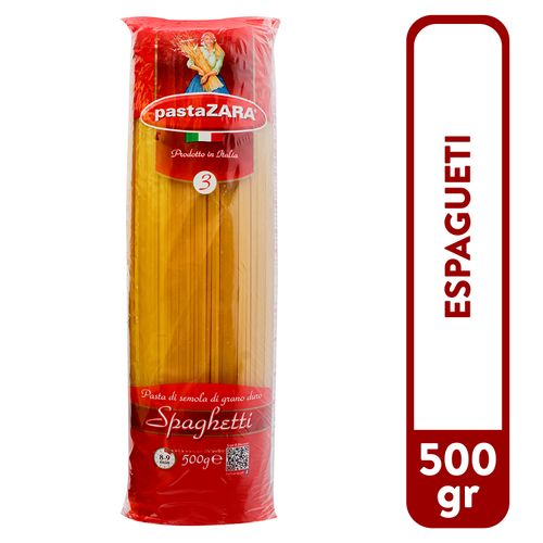 Pasta Zara Spaguetti No.3 - 500gr
