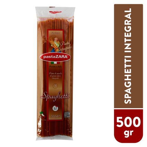 Pasta Zara Spaguetti Integral No.3 - 500gr