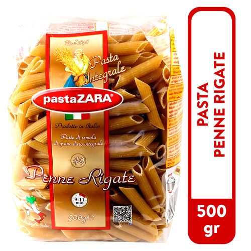 Pasta Zara Penne Rigate Integral No.49 - 500gr