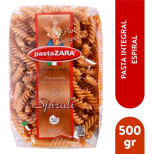 Pasta Zara Spirali Integral No.54 - 500 g