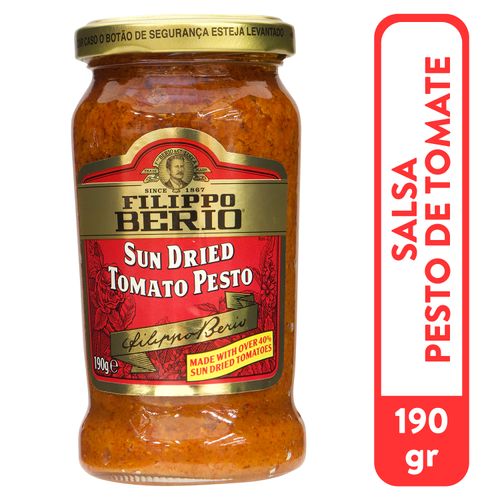 Salsa Sun dried Pesto de Tomate Filipo Berio - 190 g
