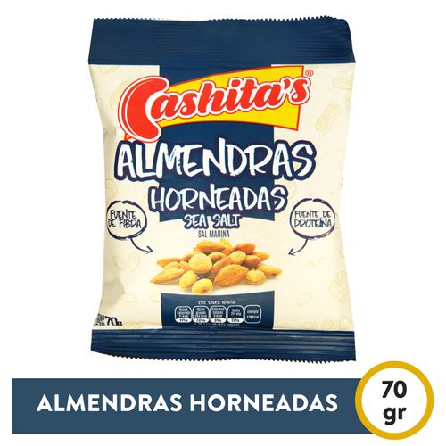 Almendras Cashitas Horneadas Con Sal Marina - 70 g