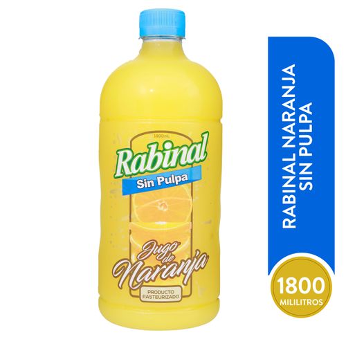 Jugo Rabinal sabor naranja sin pulpa - 1800 ml