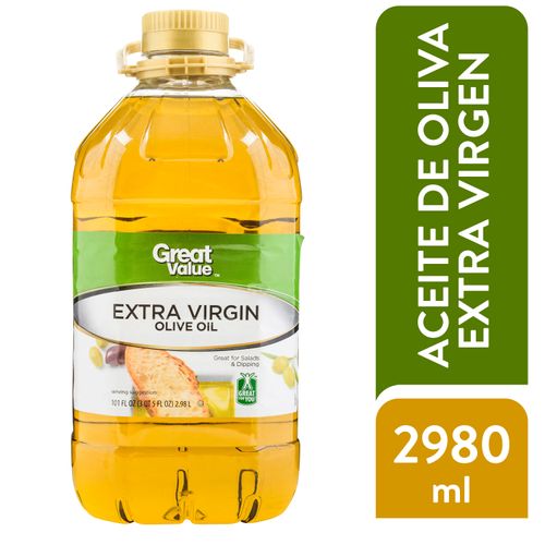 Aceite Great Value Oliva Extra Virgen - 2980ml