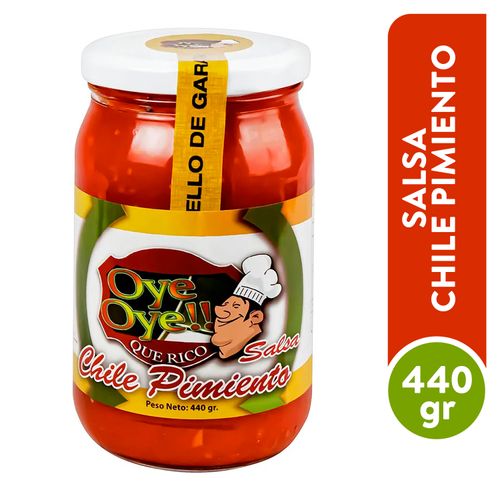 Salsa  Oye Oye Picante Con Chile Pimiento - 440gr