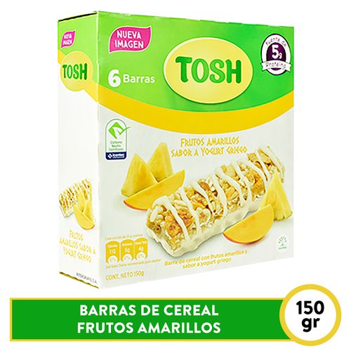 Barras Tosh Frutos Amarillos Yogurt - 138 g