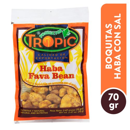 Boquitas Tropical Haba Con Sal - 70 g