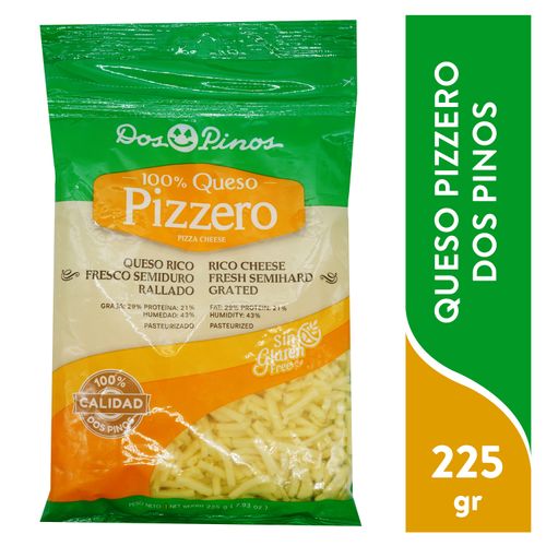 Queso Dos Pinos pizzero rallado - 225 g