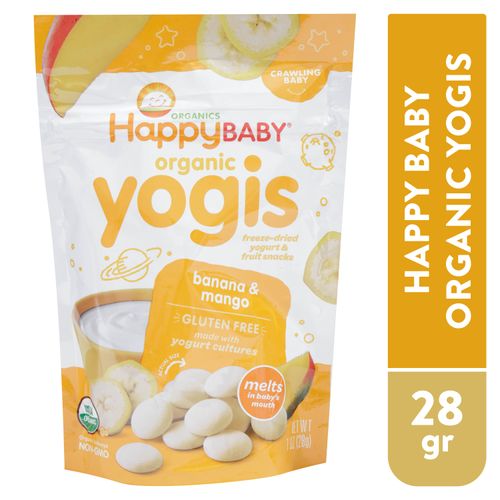 Bocadillos Happy Yogis Banano Mango - 35 g