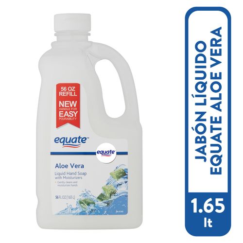 Jabón Líquido Para Manos Marca Equate Aloe Vera Repuesto -1650 ml