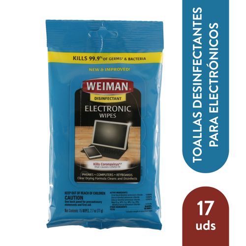 Toallas Ewiman Limpiador Y Desinfectante 15ml