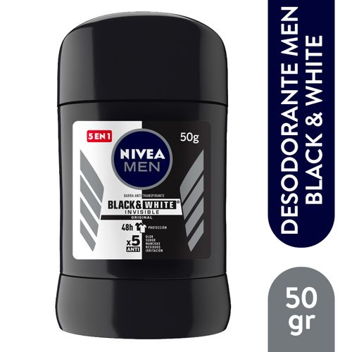 Desodorante Nivea Barra Men Black White - 50gr