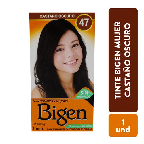Tinte Bigen 47 Castaño Oscuro - 6 g