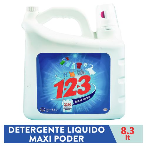 Detergente Líquido 123 Regular - 8.3Lt (8300ml)